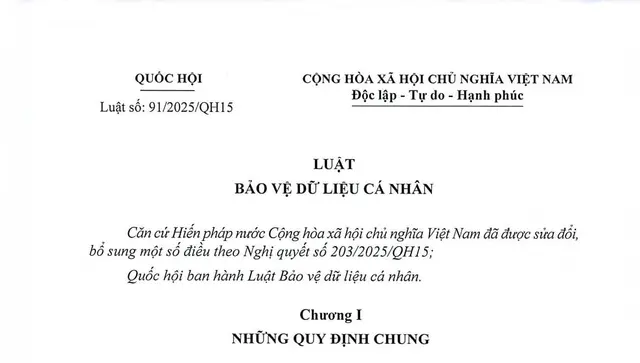 Luật Bảo vệ dữ liệu cá nhân 2025 – Những nội dung nổi bật cần biết