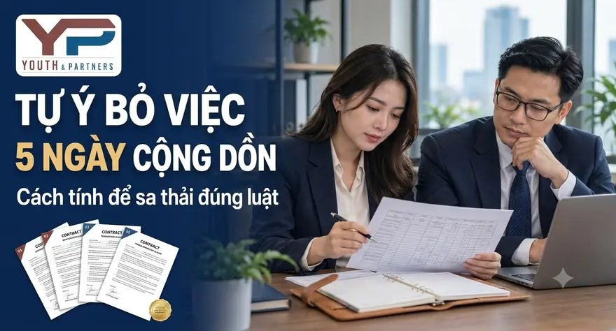 Tự ý bỏ việc 5 ngày cộng dồn: Tìm hiểu căn cứ, điều kiện sa thải và thủ tục xử lý kỷ luật để doanh nghiệp hạn chế rủi ro pháp lý, tránh tranh chấp lao động.