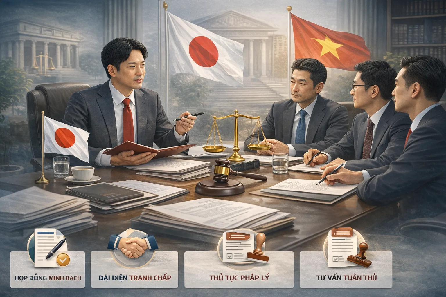 Vai trò của luật sư tiếng Nhật