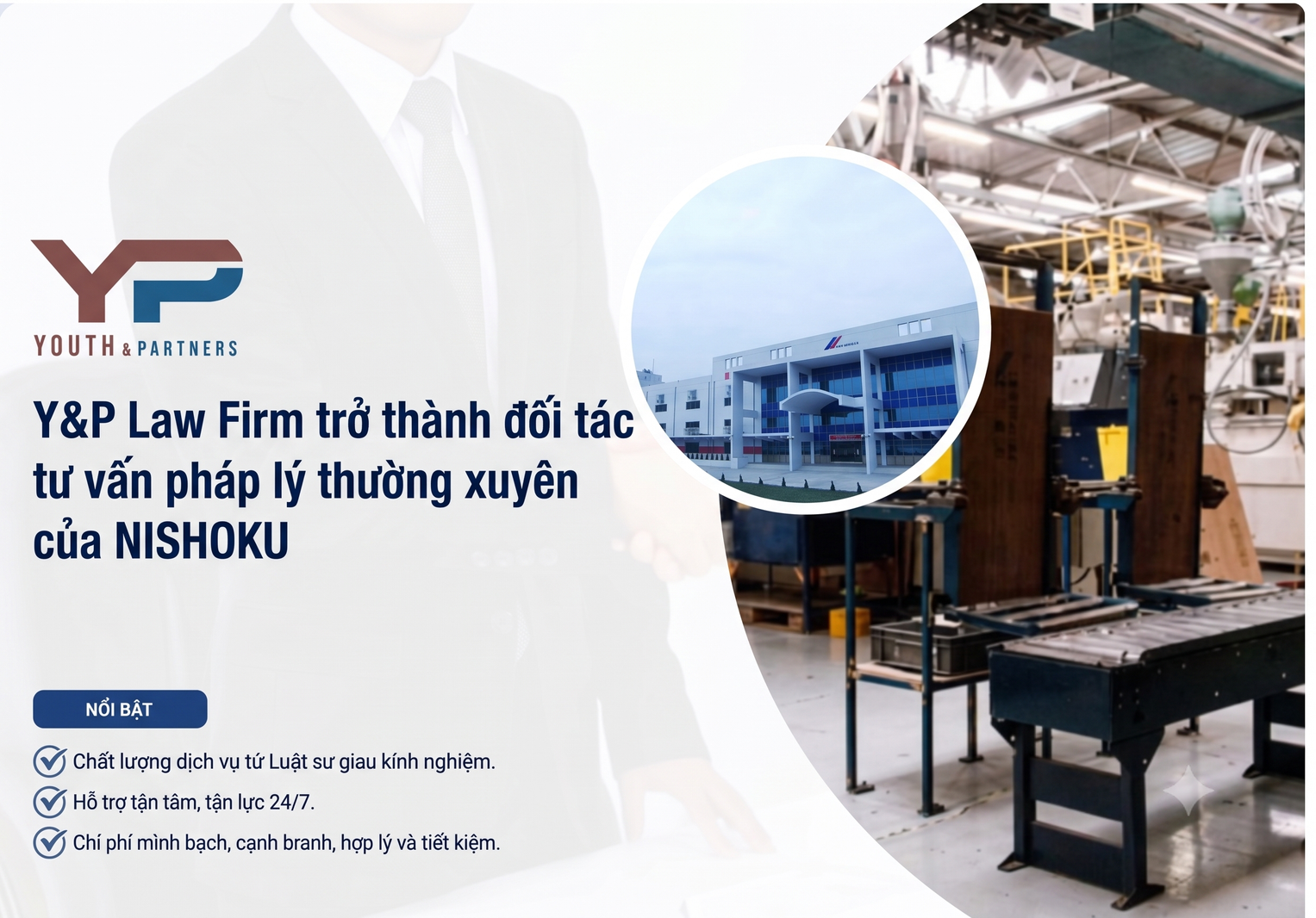  NISHOKU chọn Y&P làm đối tác tư vấn pháp lý thường xuyên